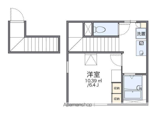 レオパレスなかむら 201号室 間取り