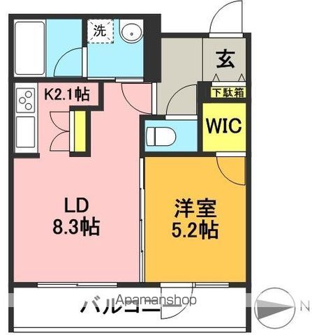 ラグゼガーデン松原 303号室 間取り