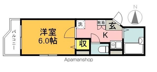 ベリッシモ 403号室 間取り