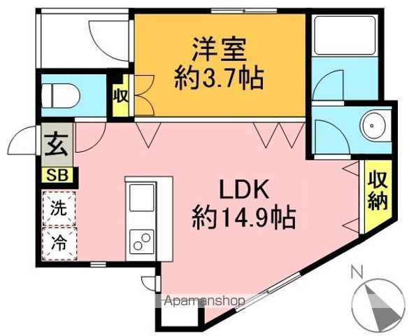 グランニール梅ヶ丘 102号室 間取り
