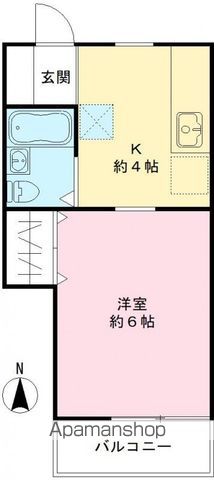メゾンけやき 203号室 間取り