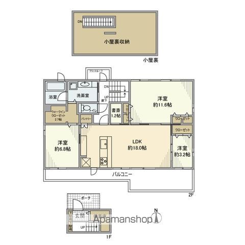 久我山戸建 2F号室 間取り