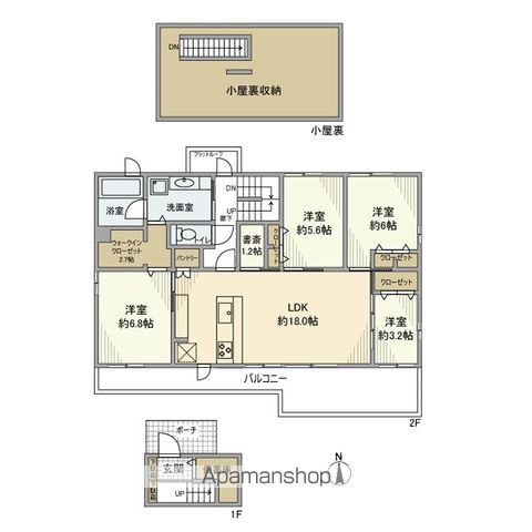 久我山戸建 2F号室 間取り