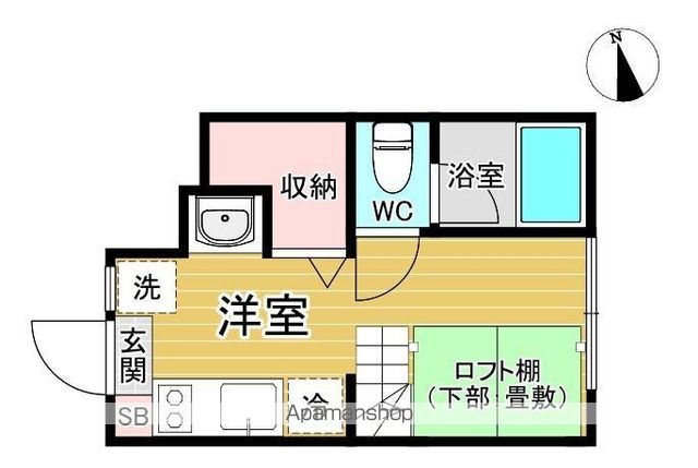 クラソ下北沢 102号室 間取り