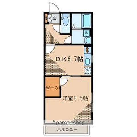 城山 302号室 間取り
