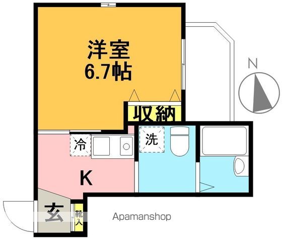 グルワール代田橋 401号室 間取り