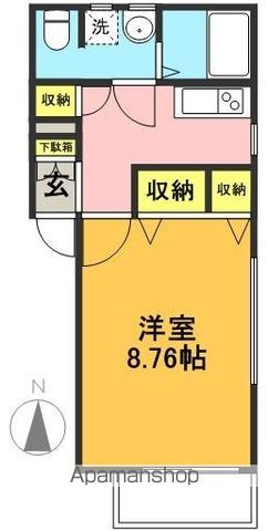 ピエリス東松原 201号室 間取り