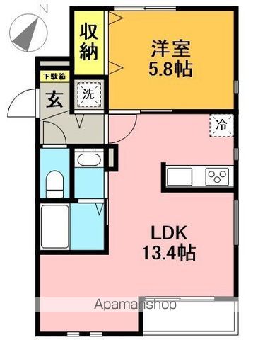 アリエッタ 101号室 間取り