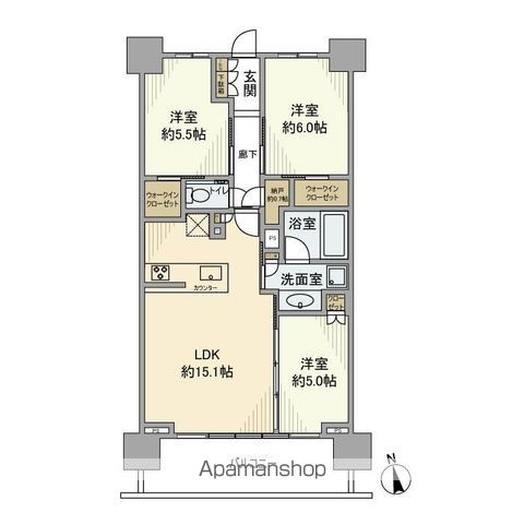 シティテラス杉並方南町サウス 214号室 間取り