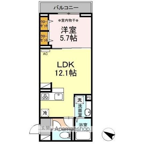 セレスティア北烏山 307号室 間取り