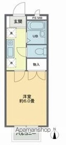櫻ハウス大八木 105号室 間取り