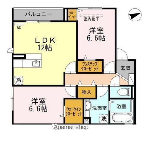 アンダンテ 201号室 間取り