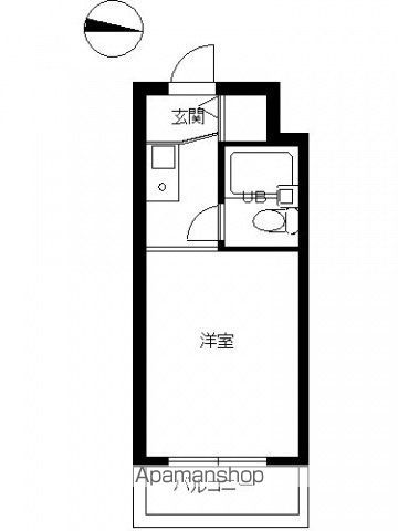 スカイコート下高井戸 206号室 間取り