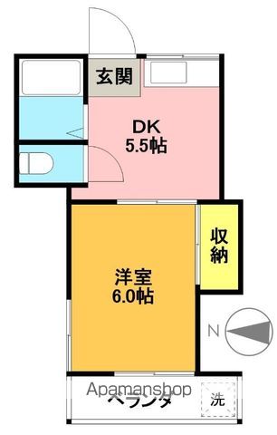 グリーンハイツ羽根木 202号室 間取り