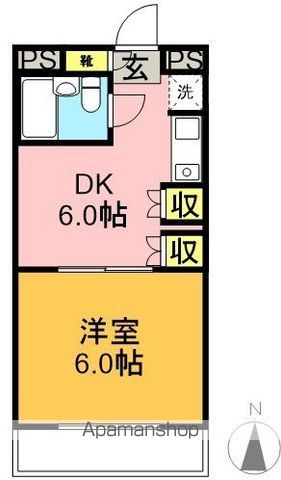 アメニティーコート 202号室 間取り