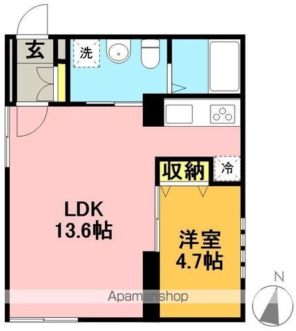レンブラン赤堤 101号室 間取り