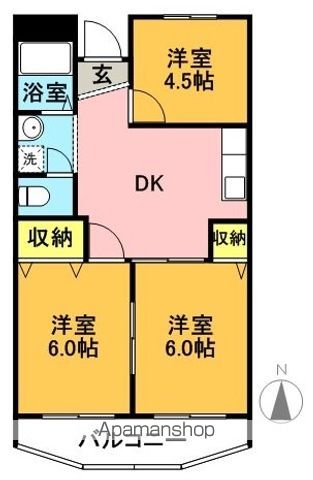 ファミール豊友 305号室 間取り