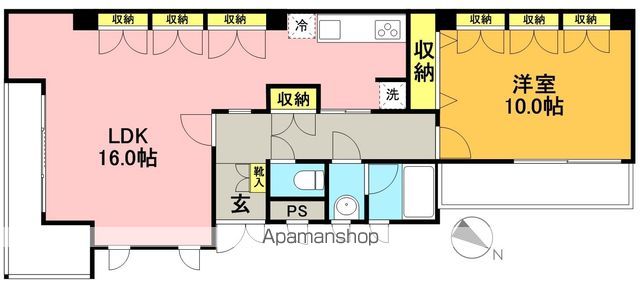 リリーフ浜田山 3-A号室 間取り