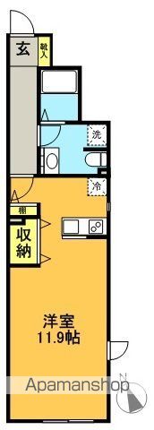 ＶＩＬＬＡ　ＮＩＳＨＩＥＩＦＵＫＵ　（ヴィラニシエイフク） 101号室 間取り