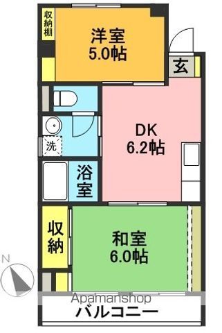 正吉マンション 205号室 間取り