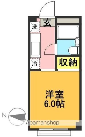 カトルセゾン明大前 105号室 間取り