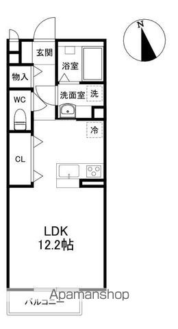 シャルマンハイム 201号室 間取り