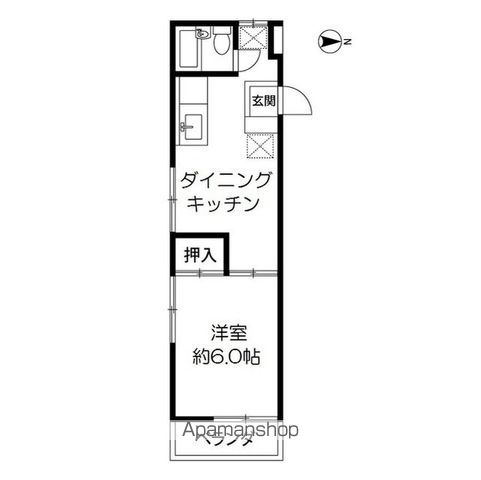 サンハイム 205号室 間取り