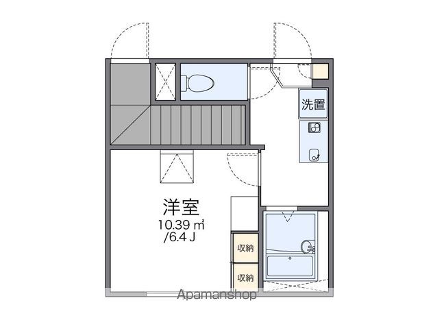 レオパレスなかむら 102号室 間取り