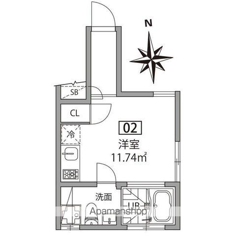 グランエッグス久我山 2号室 間取り
