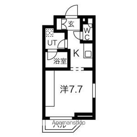 エクセリア千歳船ベルデ 305号室 間取り