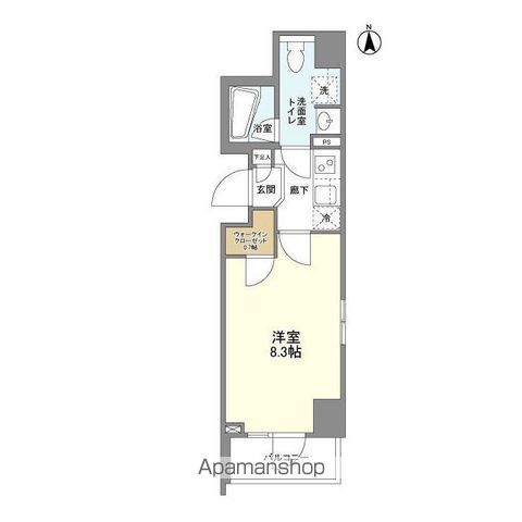 コンフォリア桜上水 707号室 間取り