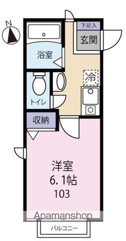 ネフ 103号室 間取り