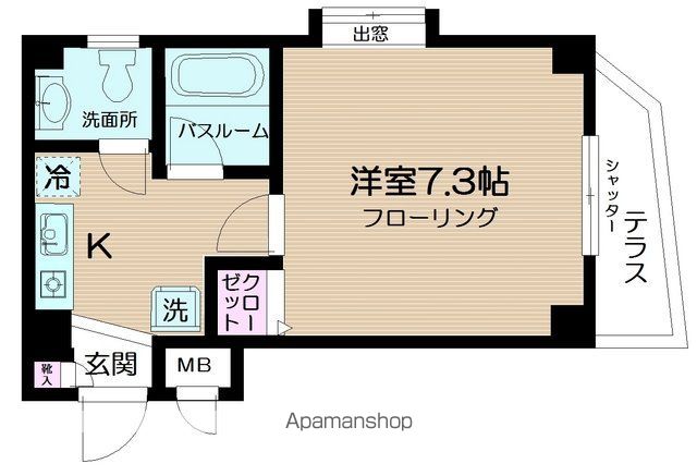 ファインコート桜 102号室 間取り