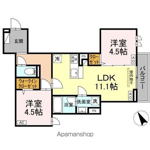 セレスティア桜上水 301号室 間取り