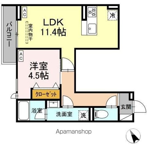 セレスティア桜上水 203号室 間取り