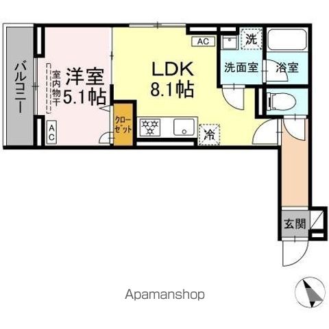 セレスティア桜上水 207号室 間取り
