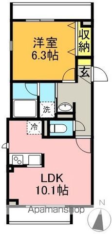 Ｍ－ｈａｕｓ 102号室 間取り