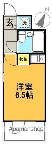アルファ松原 206号室 間取り