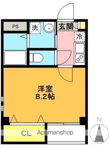 アンプルールフェール　ドゥ　イズミ 201号室 間取り