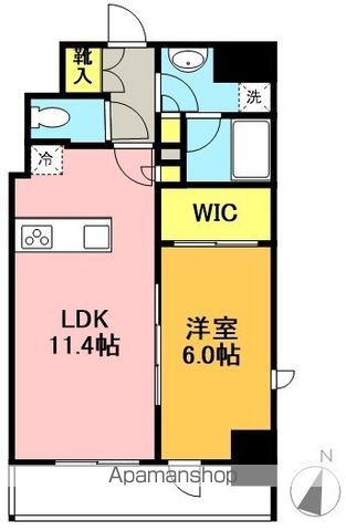 ザ・パークハビオ明大前 1101号室 間取り