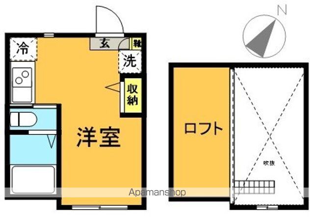 Ｂｌａｎｃ　Ｃｏｕｒｔ代田橋 202号室 間取り