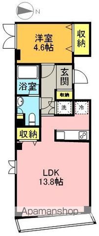 フラックス下北沢 201号室 間取り