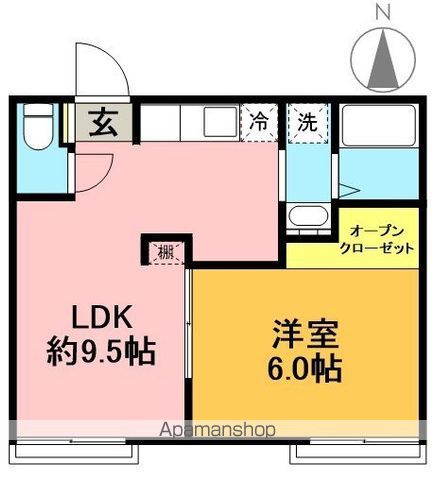 銀杏ロッヂ 202号室 間取り