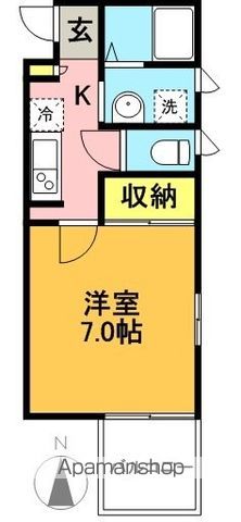 アムパルク羽根木 103号室 間取り