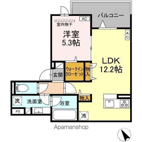 ＡｓｓｅｔーＣｏｕｒｔ世田谷船橋 302号室 間取り