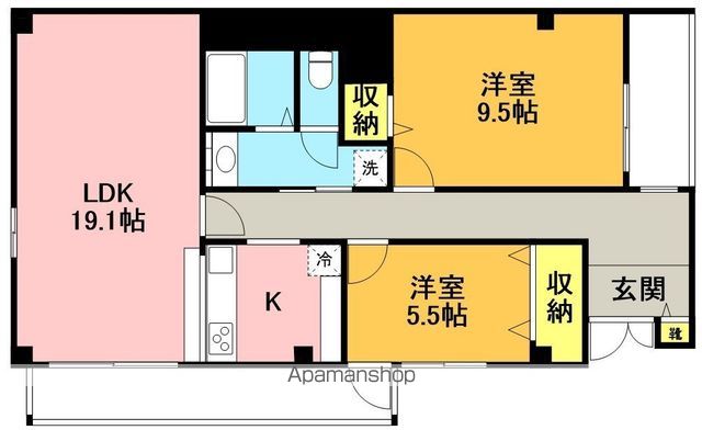 グランバリュー永福町 301号室 間取り