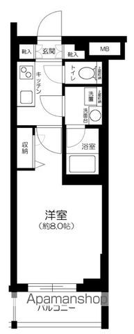 ＰＲＥＭＩＵＭ　ＣＵＢＥ　下北沢 404号室 間取り
