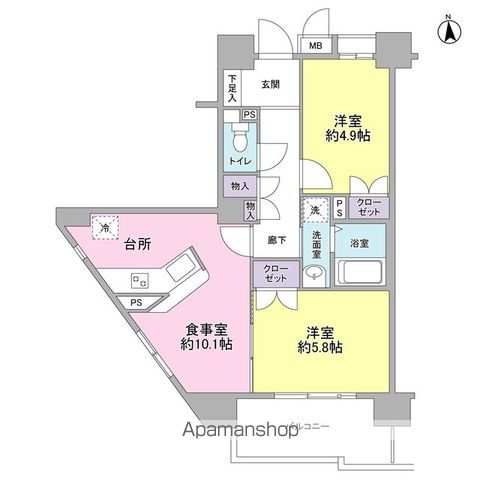 ＫＤＸレジデンス上北沢 401号室 間取り