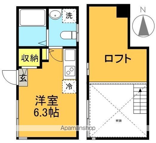 グランエッグス梅ヶ丘Ｗ 9号室 間取り