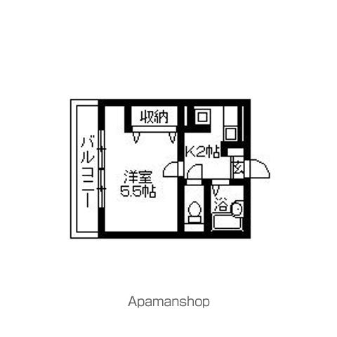 宮前パールハイツＢ 202号室 間取り